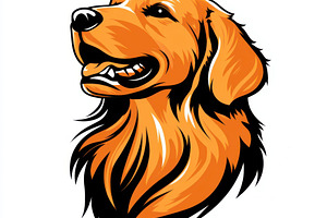 Golden Retriever Dog Head Profile Or, an Animal Photo by Pixeness Studio