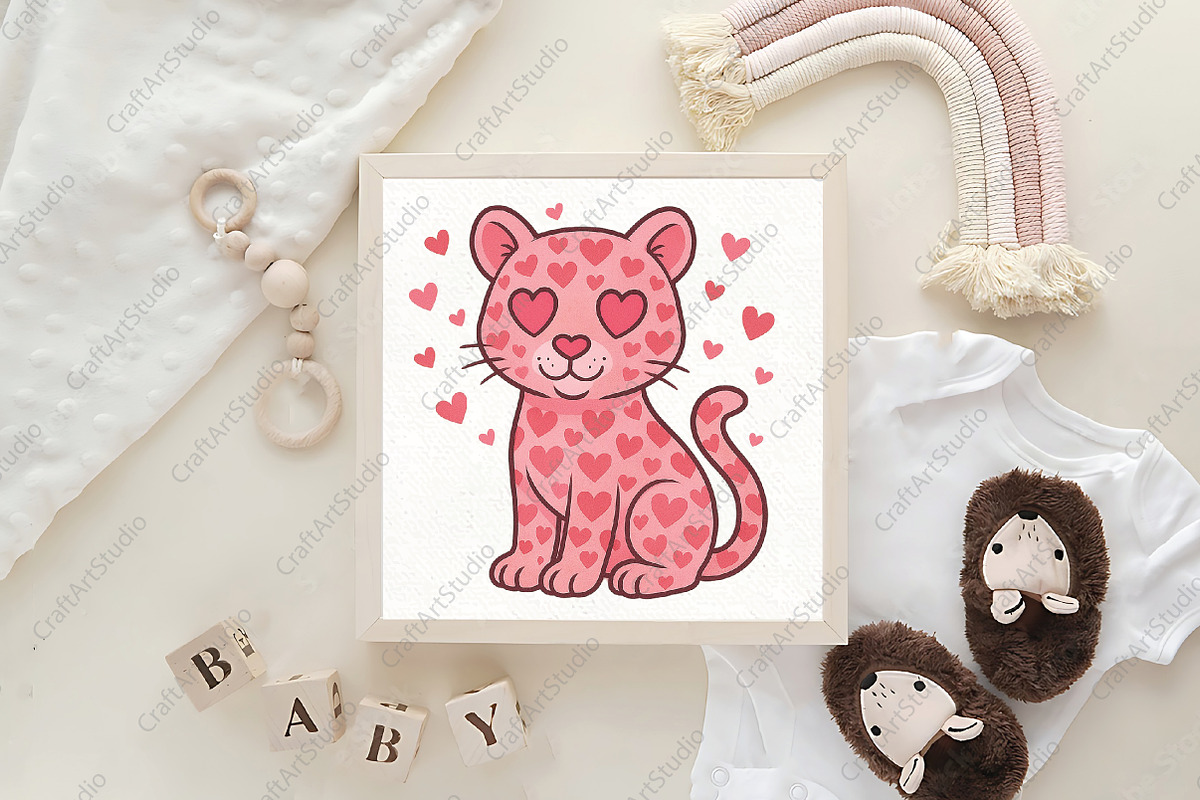 Leopard Valentine's Leopard PNG, an Illustration by CraftArtStudio (Photo 4 of 4)