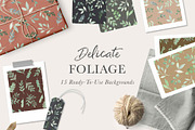 DELICATE FOLIAGE leaves greenery, an Illustration by Momo Studio (Thumbnail 9 of 15)