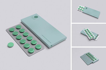 Pill Box set Mockup, a Packaging Mockup by xavier_studio