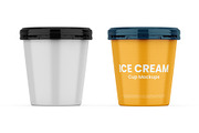 Ice Cream Cup Mockup, a Mockup by Designbuys (Thumbnail 1 of 2)