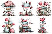 Whimsical Spring Singpost Clipart, an Illustration by Daily.Designs (Thumbnail 7 of 8)