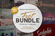 Display Font Collection-Value Price, a Slab Serif Font by Heroglyphs Studio (Thumbnail 1 of 18)