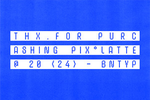 Pixolatte - Pixel Font Display