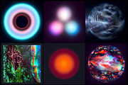 12 Cosmic Abstract Textures Pack, a Texture Graphic by PopotLane (Thumbnail 3 of 6)
