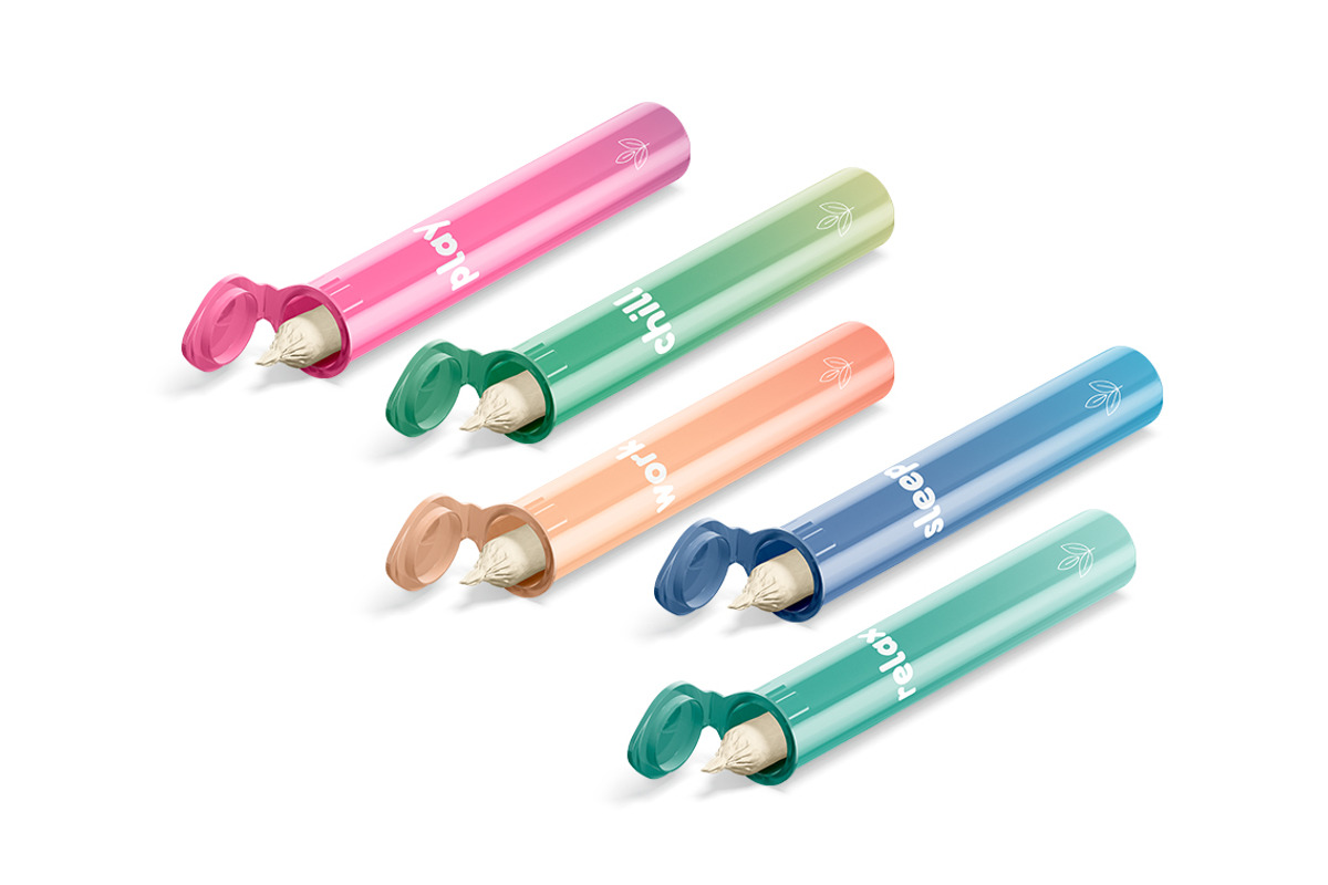 Weed Joint Pre-Roll Tube Mockup, a Packaging Mockup by rebrandy (Photo 6 of 10)