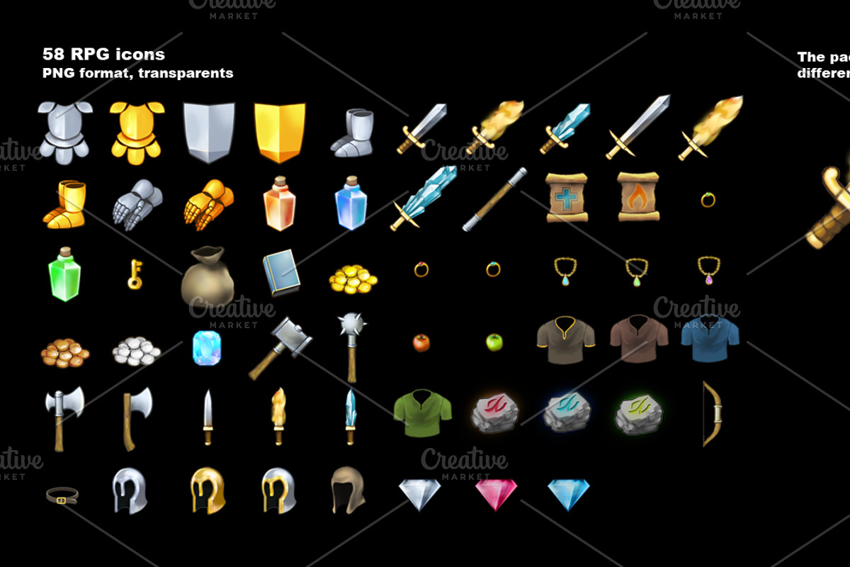 58 HD RPG Items preview 2