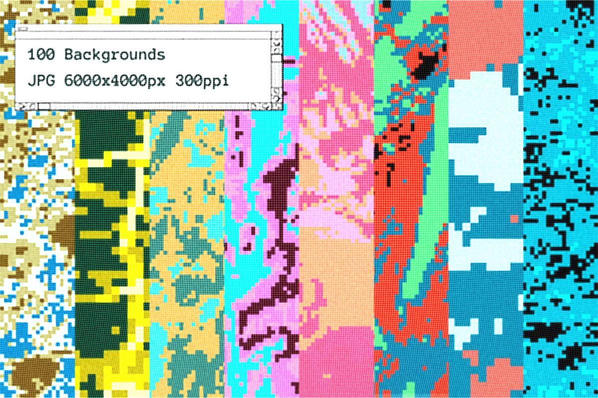 Pixel Abstract Backgrounds x100, a Texture Graphic by bbymedia.store (Photo 2 of 10)