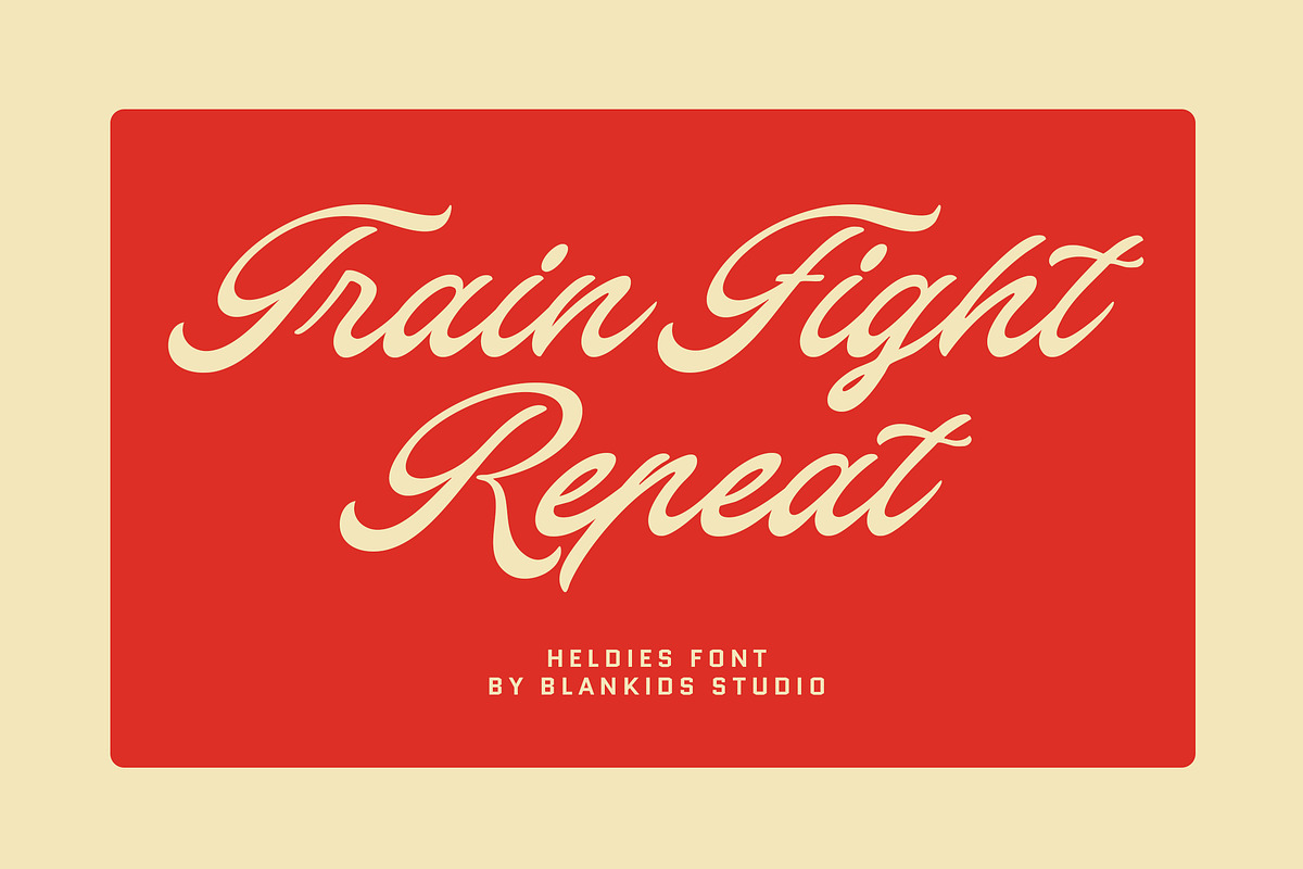 Heldies – Retro Vintage Script Font, a Script Font by Blankids Studio (Photo 11 of 12)