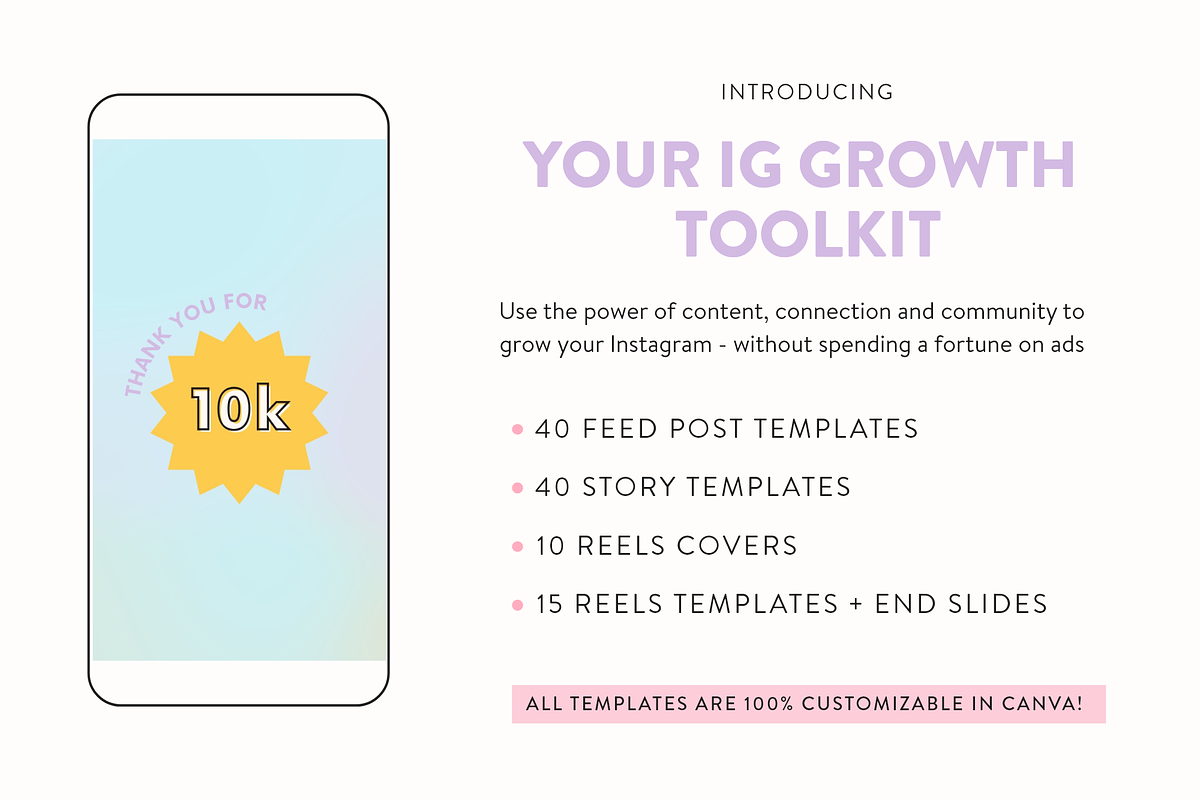 Organic Instagram Growth Kit, a Social Media Template by My Social Boutique (Photo 3 of 12)