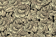 engraving hand drawn botanical, a Pattern Graphic by AAN Seamless Shop (Thumbnail 4 of 4)