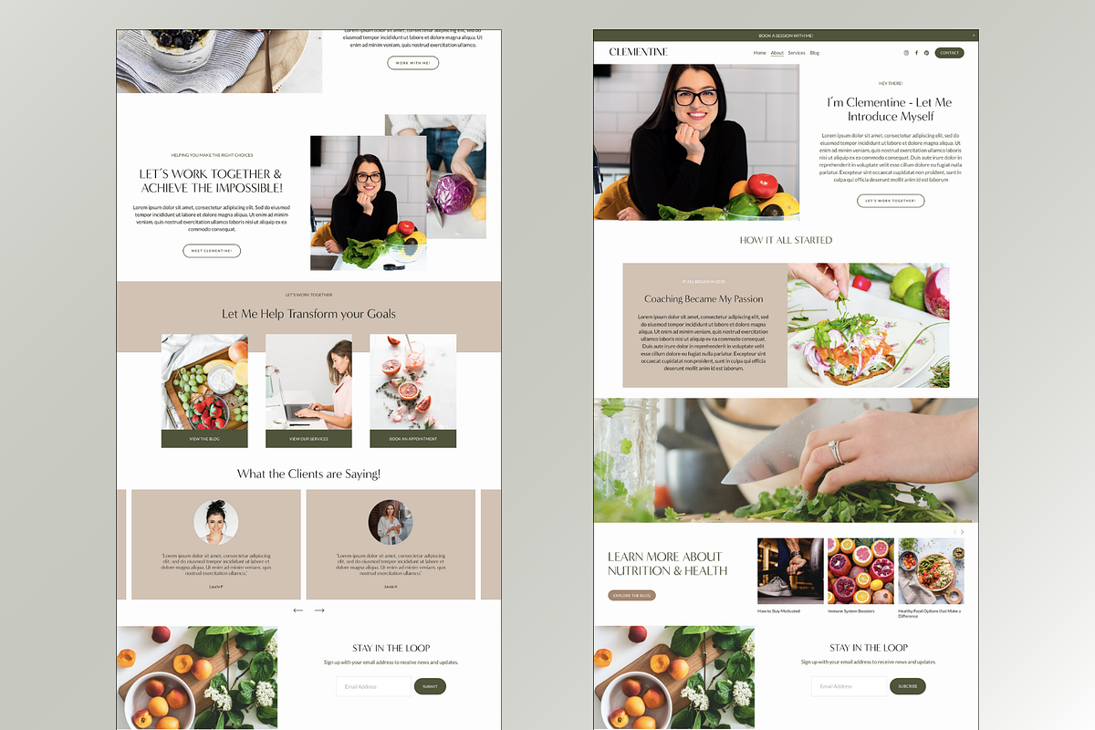 Squarespace Template: Clementine, a Squarespace Template by Breah Designs (Photo 4 of 10)