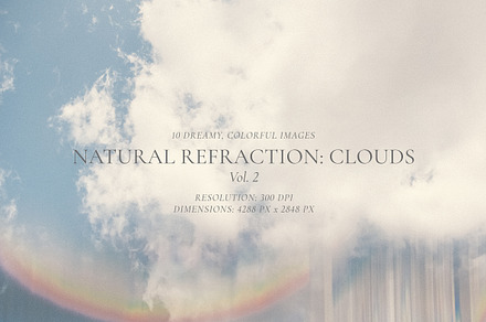 Natural Refraction: Clouds Vol.2, an Abstract Photo by Melanie Helena