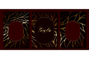 Luxury gala invitations set with, an Illustration by art PVP - market