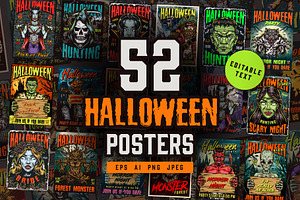 Spooky Halloween Poster Collection