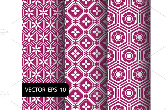 hexagon pattern set preview 2