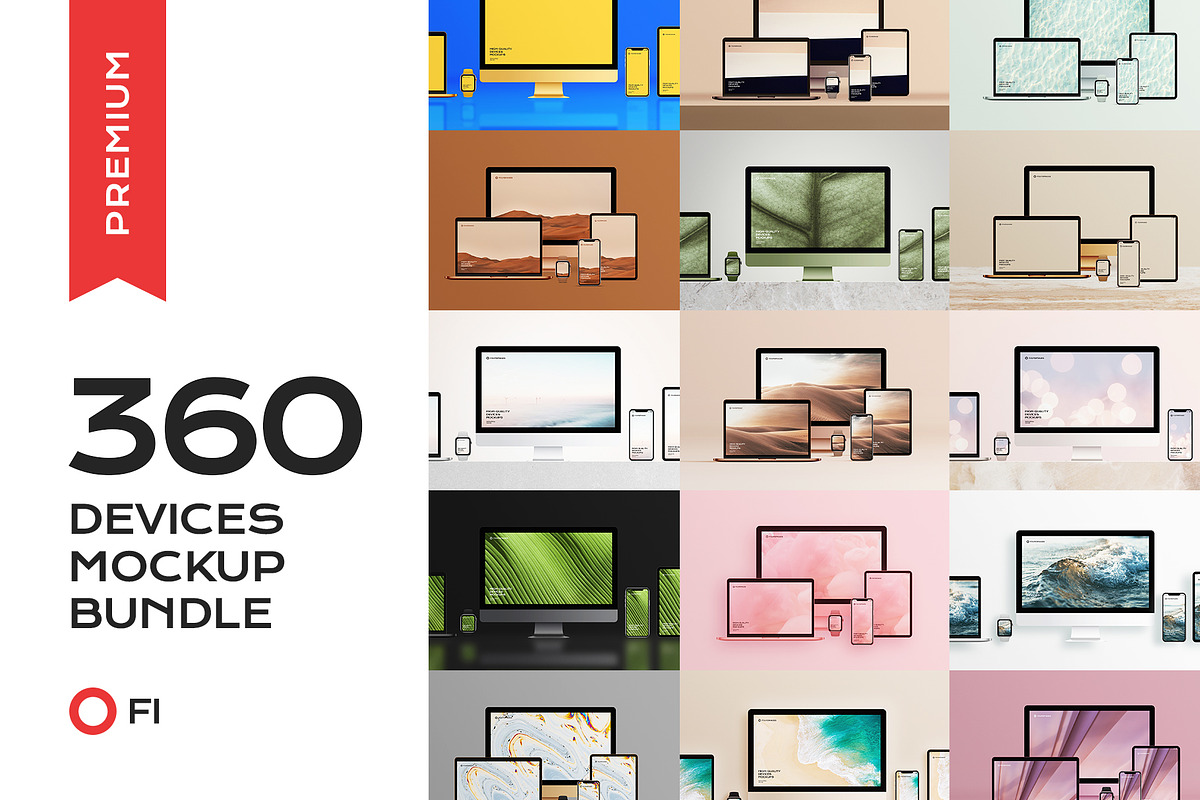 360 device mockup bundle iphone, a Device Mockup by FoundImages (Photo 1 of 84)