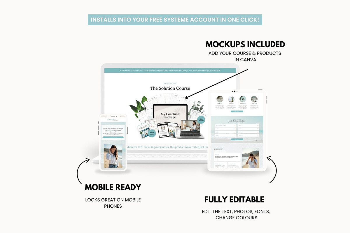 Coastal Systeme.io Funnel Template preview 3