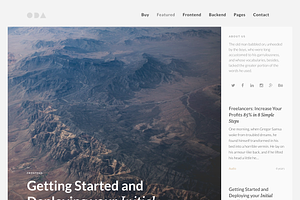 ODA - Minimal WordPress Theme