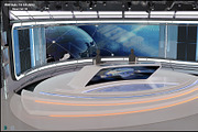 Virtual TV Studio News Set 35, an Architecture 3D Model by akerStudio (Thumbnail 10 of 39)