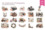 Watercolor Photography Clipart, a Decorative Illustration by BerryPieArt (Thumbnail 2 of 4)