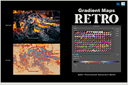 SALE! Retro Gradient Maps 200+, a Gradient Add-On by Lilithcollageart (Thumbnail 7 of 8)