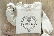 Single AF PNG, Valentines Day PNG, an Illustration by SharpMarketplace (Thumbnail 8 of 9)