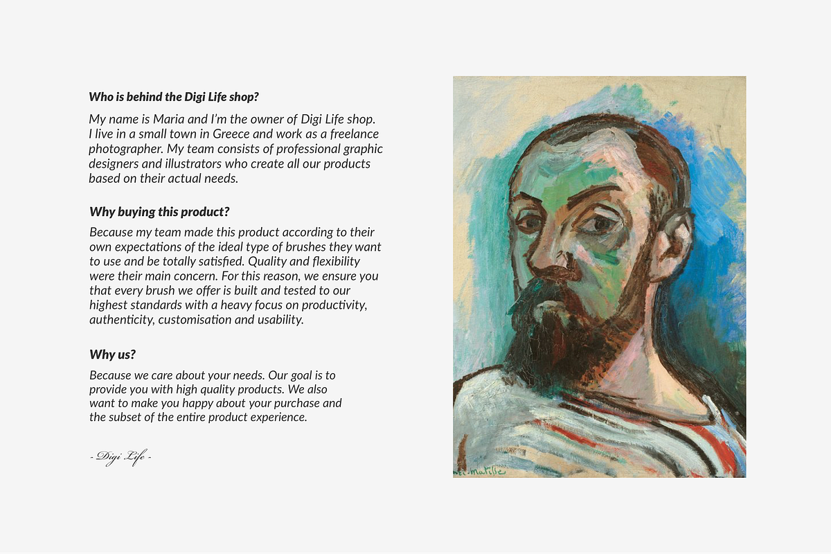 Henri Matisse Procreate Brushes, a Brush Add-On by Digi Life (Photo 12 of 13)