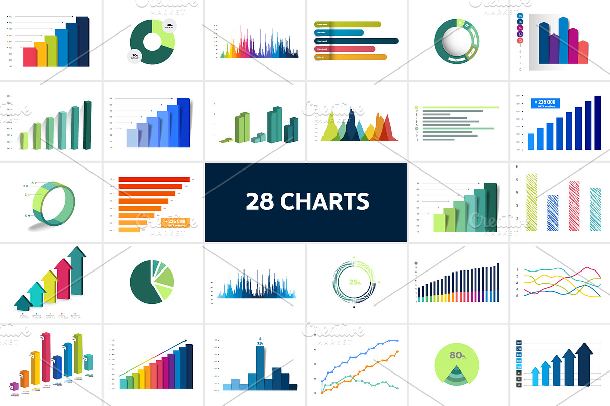 Charts, graphs., a Work Illustration by VectorAN