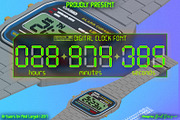 Digital Clock, a Font by Beast Designer (Thumbnail 2 of 3)