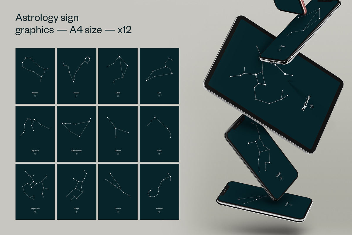 Astrology sign graphics, an Illustration by Kessens (Photo 1 of 9)