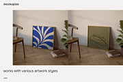 Square Leaning Frame Mockup 1x1, a Household Mockup by mockupize (Thumbnail 7 of 7)