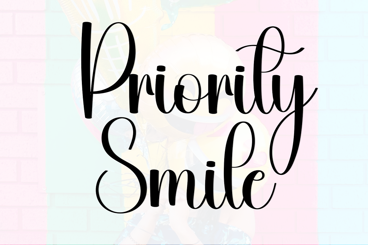 Lucky Smile, a Handwritten Font by InermediaSTUDIO (Photo 7 of 8)