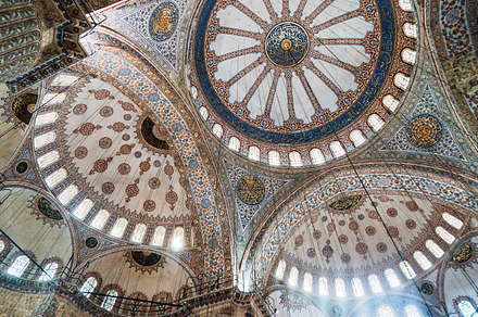 Blue mosque istanbul featuring arc, architecture, and attraction