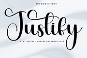 Justify, a Handwritten Font by InermediaSTUDIO (Thumbnail 1 of 8)
