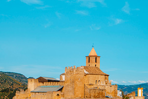 view of Iznajar, in Cordoba province, Spain, a Photo by Nito
