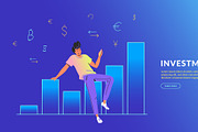 Mobile App for banking and investing, a Finance Illustration by Julia Tim (Thumbnail 5 of 6)