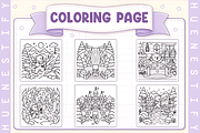Cozy Bear Winter Journey Coloring, a Seasonal Illustration by Design Station (Thumbnail 2 of 3)