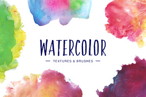 Watercolor Textures & Brushes