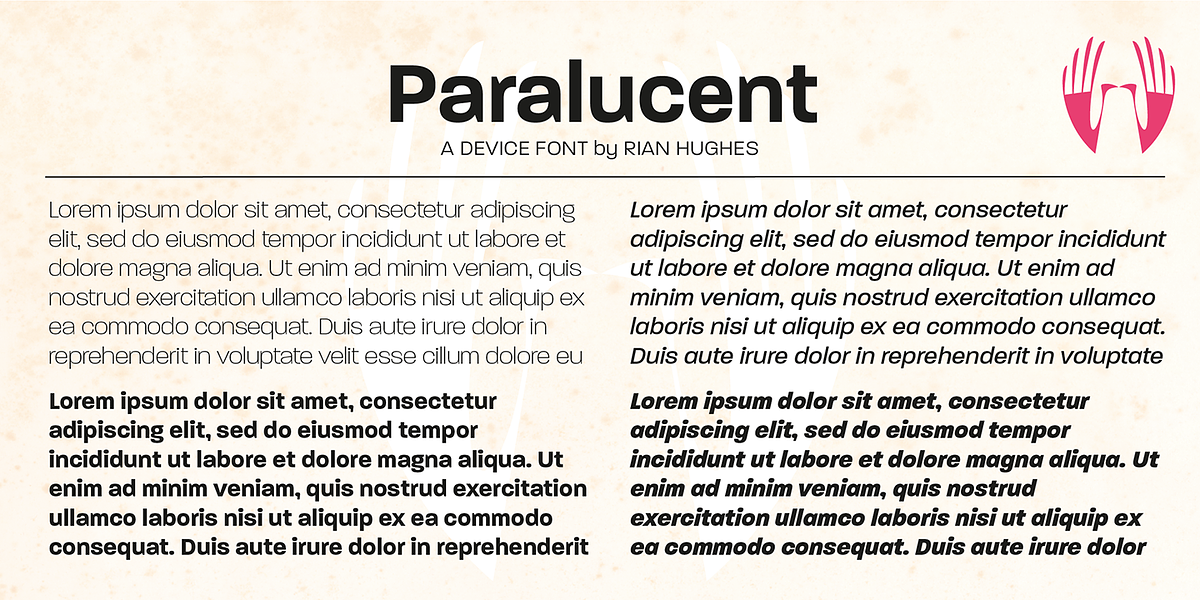 Paralucent, a Sans Serif Font by Device (Photo 5 of 9)