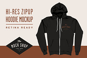 TMS Pro: Zipup Hoodie, a Shirt Mockup by The Mock Shop (Thumbnail 1 of 3)
