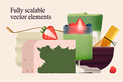 Matcha Illustration Bundle, a Food Illustration by Groovy Goods (Thumbnail 4 of 9)