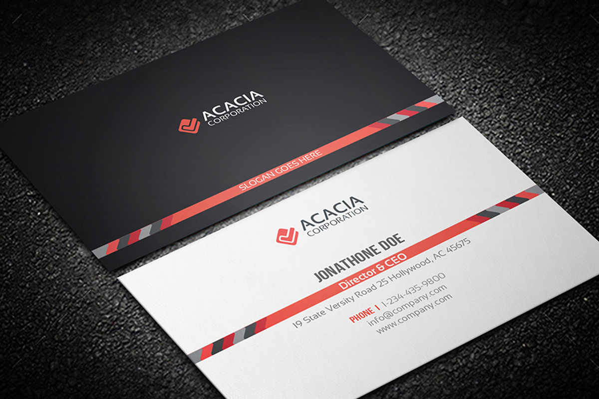 Middle-line Business Card, a Business Card Template by DesignGhar (Photo 2 of 6)