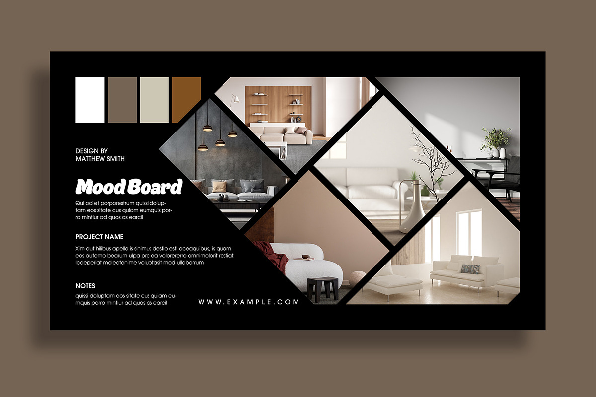 Modern Mood Board Layout preview 3