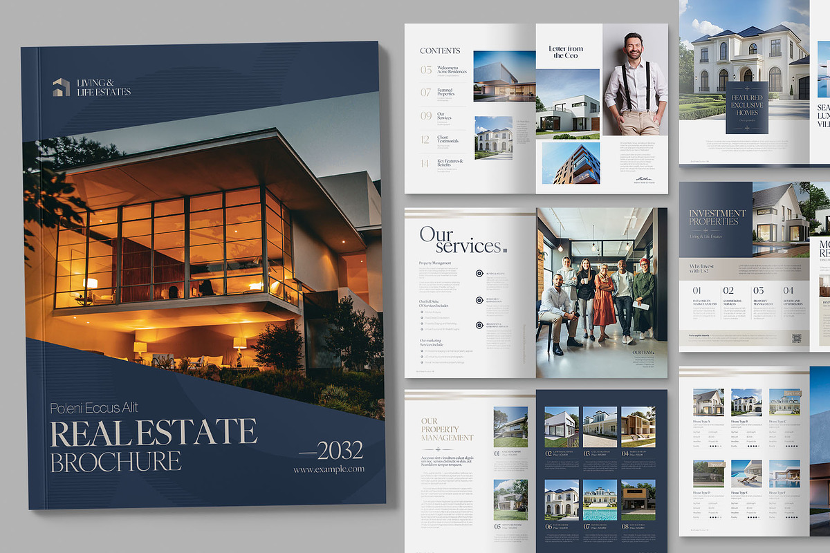 Real Estate Brochure Template, a Brochure Template by BrandPacks (Photo 1 of 6)
