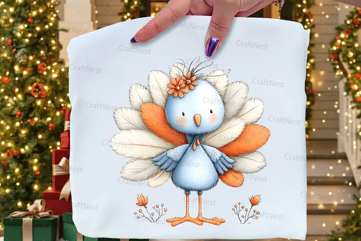 Whimsical Thanksgiving Turkey, an Illustration by Craft Nest (Photo 6 of 7)