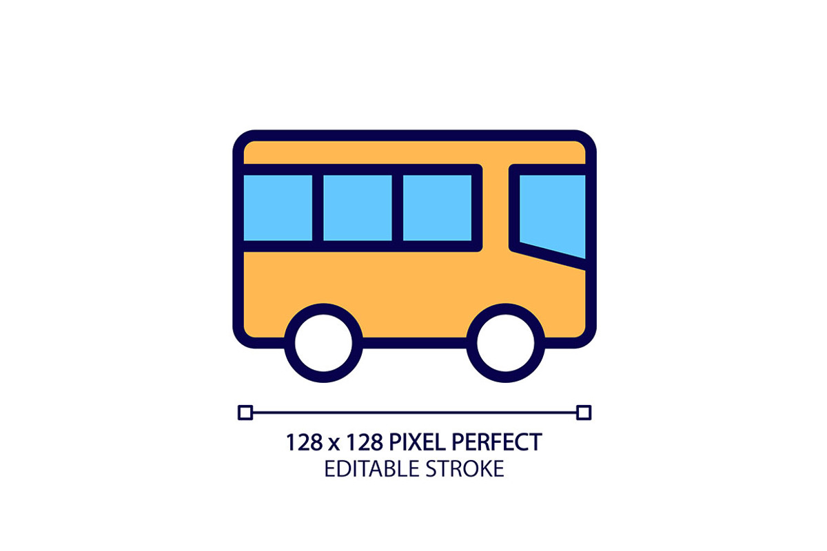 Public transport pixel perfect RGB, an Icon by IMG Visuals