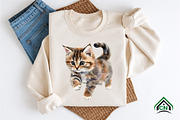 Watercolor Cat Clipart, an Illustration by Craft Nest (Thumbnail 7 of 12)