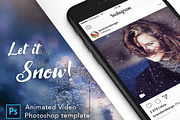 Animated Video - Snow PSD Template, a Social Media Template by BranderDesigns (Thumbnail 1 of 10)