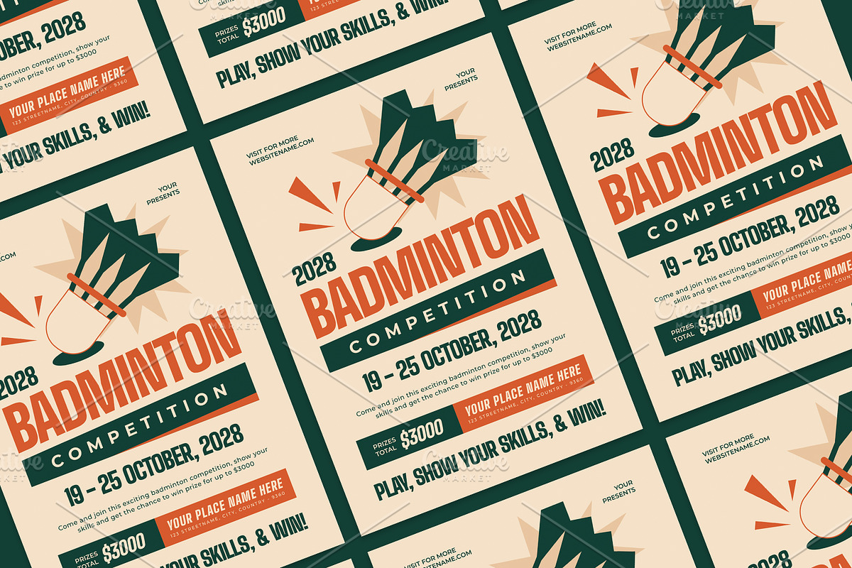 Badminton Competition - Flyer preview 3